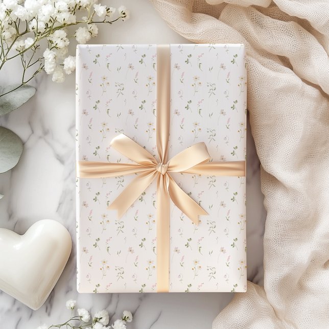 Sommerrosa-Wildblume Geschenkpapier (Von Creator hochgeladen)