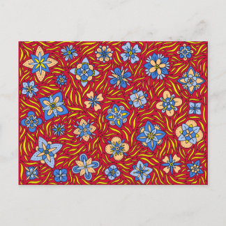 Sommerrotes Blume Postkarte