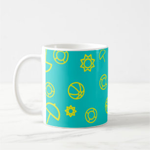 Sommersaison Collage Kaffeetasse