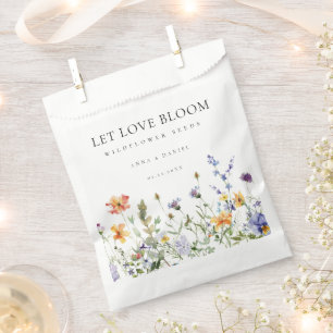 Sommersamen für Wildblumen als Hochzeitsgeschenkbe Geschenktütchen