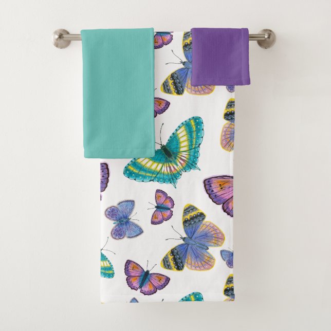 Sommerschmetterlinge Badhandtuch Set (Insitu)