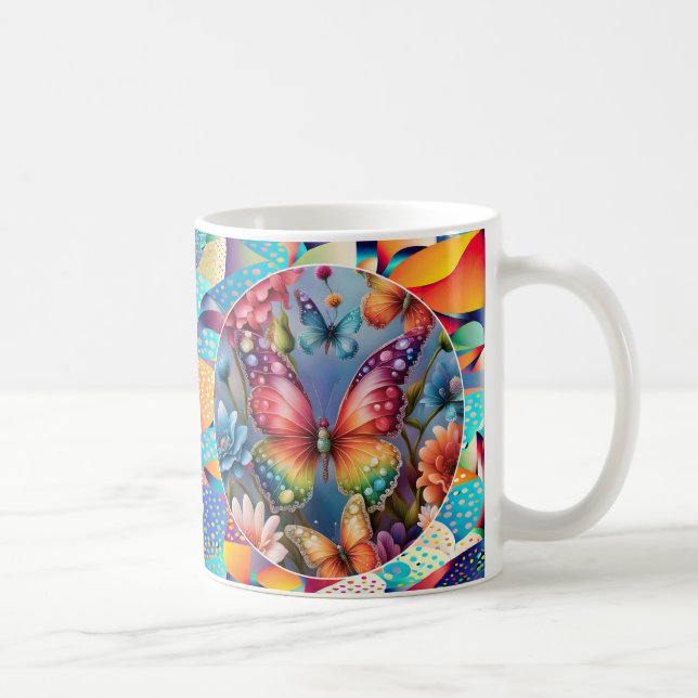 Sommerschmetterlinge Kaffeetasse (Rechts)