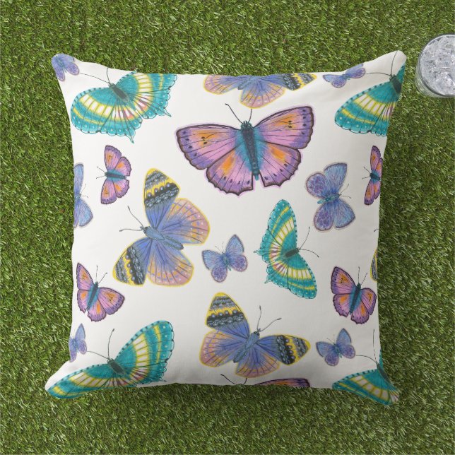 Sommerschmetterlinge Kissen (Gras)