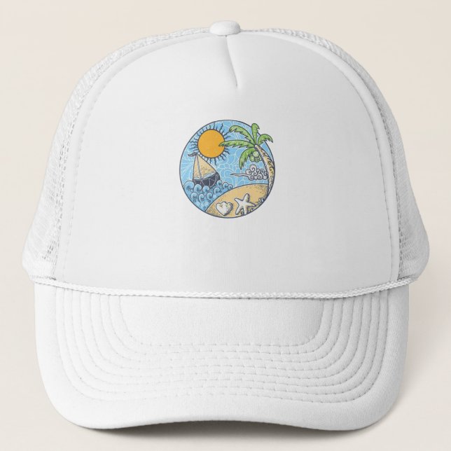 Sommerschmuck Truckerkappe (Vorderseite)