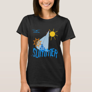 Sommersegel schwarz anpassbar T-Shirt
