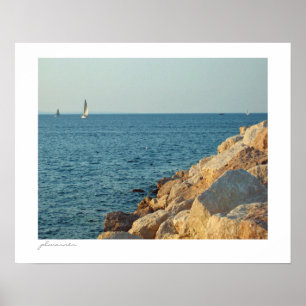 Sommersegeln auf der Bucht Poster