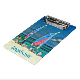 Sommersegler Tropical Beach Urlaub Mini Klemmbrett