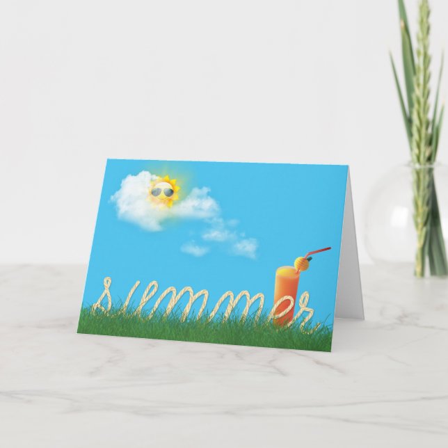 Sommerseilgarten mit Getränk Karte (Vorderseite)