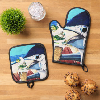 Sommersgeschmack Ofenhandschuh & Topflappen-Set