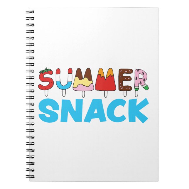 Sommersnack Kids Popcles Notizblock (Vorderseite)