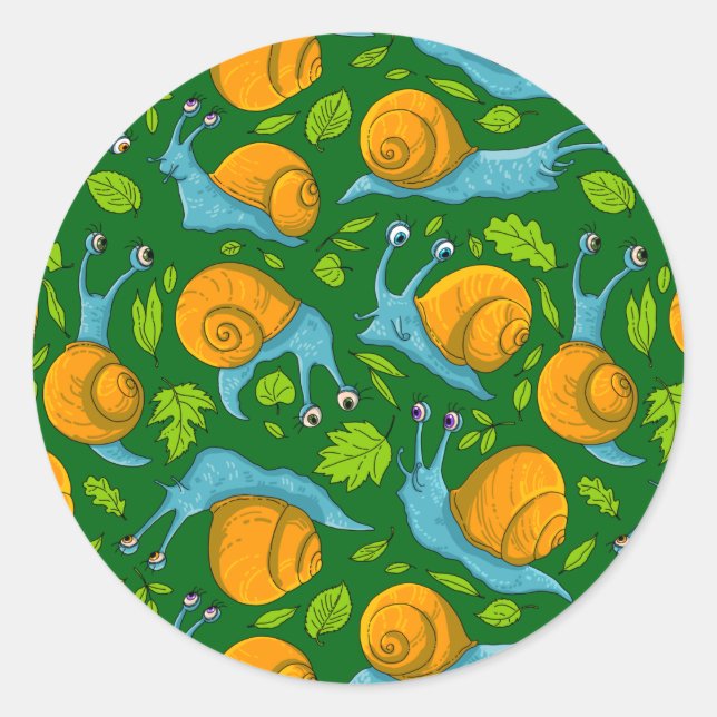 Sommersnails Runder Aufkleber (Vorderseite)