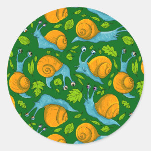 Sommersnails Runder Aufkleber