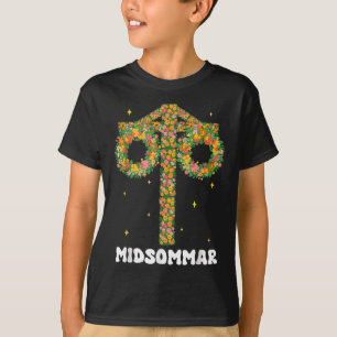 Sommersolstice Maypole Midsommar Schweden T-Shirt