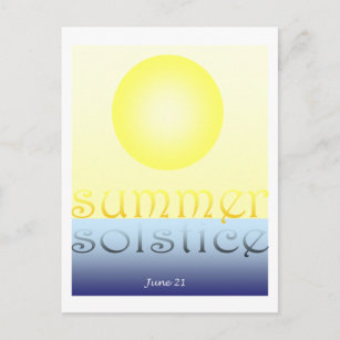 Sommersonne Postkarte