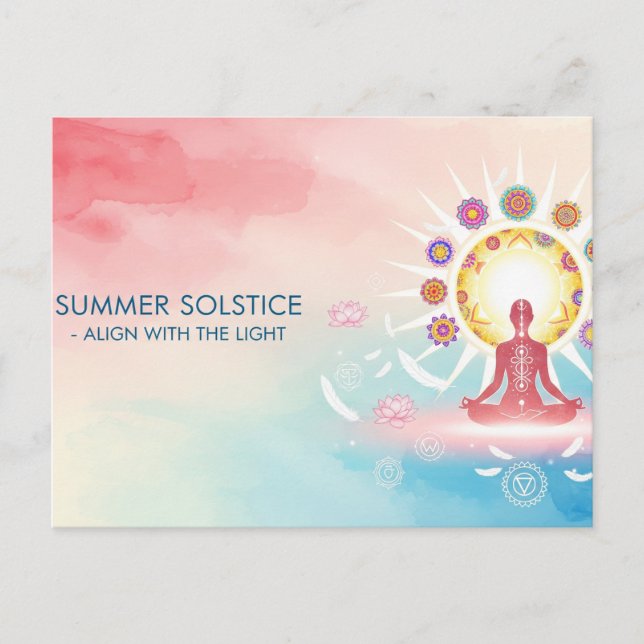 Sommersonne Postkarte (Vorderseite)
