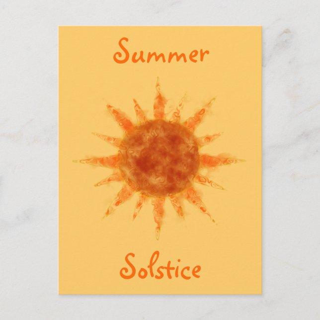 Sommersonne Postkarte (Vorderseite)
