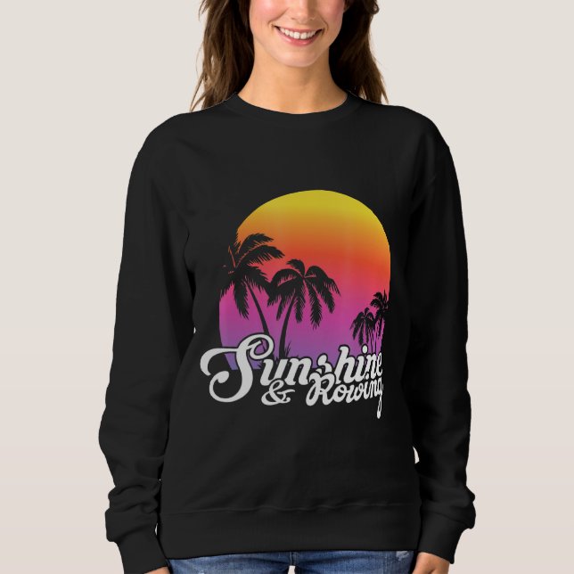 Sommersonne und Ruderteam Vintag Sweatshirt (Vorderseite)