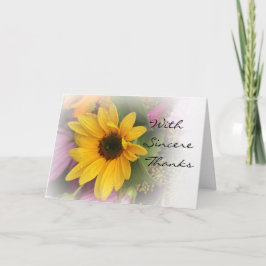 Sommersonnenblume Faltkarte Karte