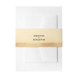 Sommersonnenfeldern Abend Rustikale Hochzeit Einladungsbanderole