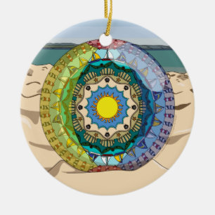 Sommersonnenschmuck Keramik Ornament