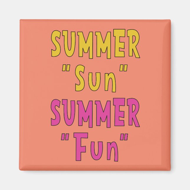 Sommersonnenspass Magnet (Vorne)