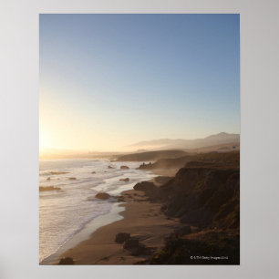 Sommersonnenuntergang entlang poster