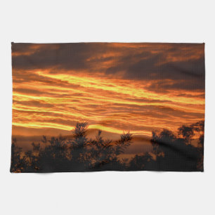Sommersonnenuntergang in Canberra Geschirrtuch