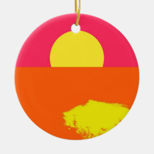 SOMMERSONNENUNTERGANG - Kunst Ornamente
