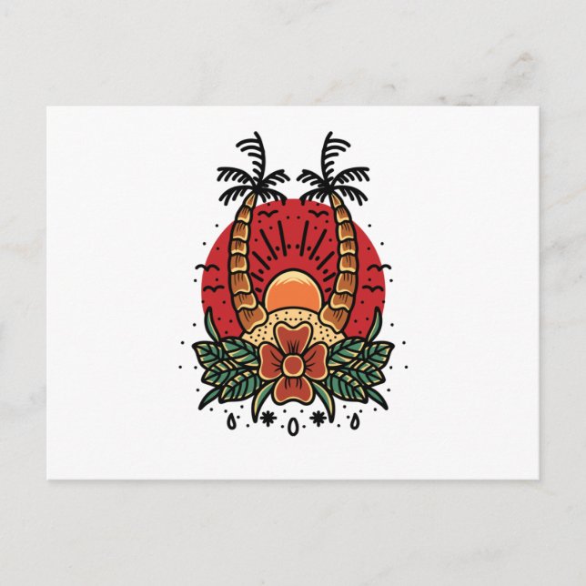 Sommersonntag Postkarte (Vorderseite)