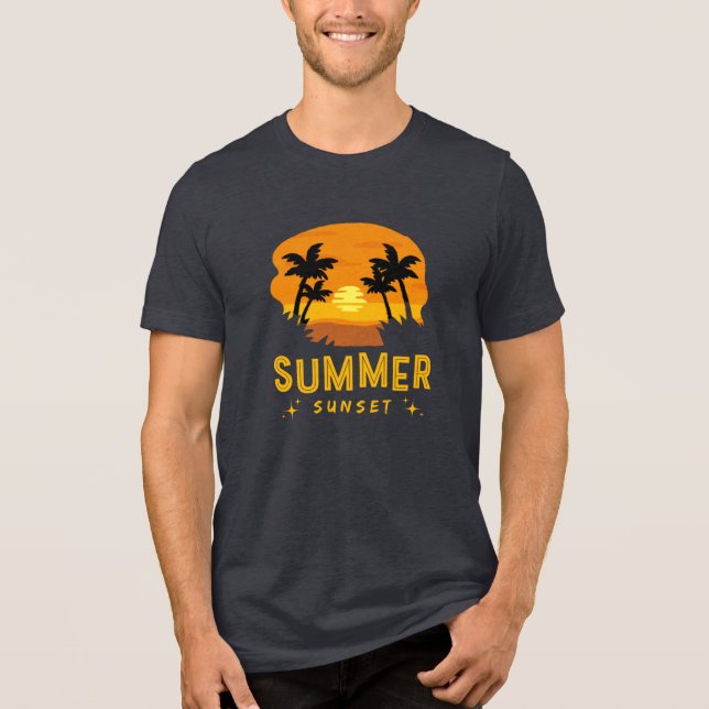 Sommersonntag Tri-Blend Shirt (Vorderseite)