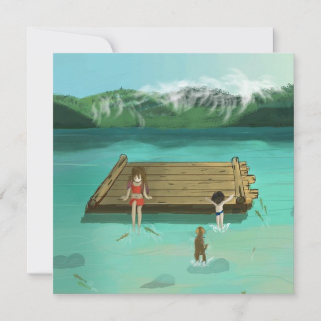 Sommerspass am See Karte (Vorderseite)