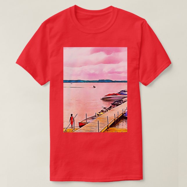 Sommerspass am See T-Shirt (Design vorne)