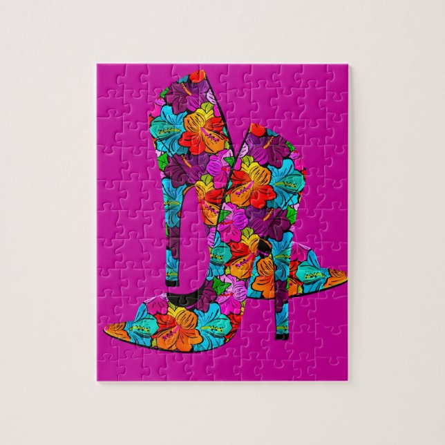 Sommerspass High Heel Schuhe Puzzle (Vertikal)