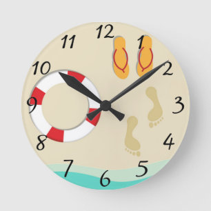 Sommerspass Runde Wanduhr