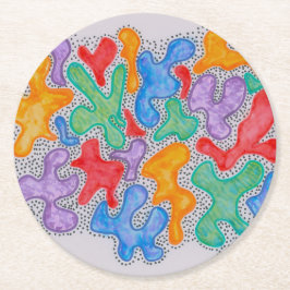 Sommerspass Runder Pappuntersetzer