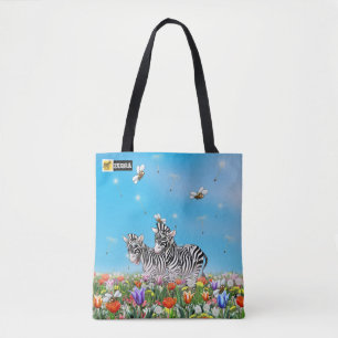 Sommerspaziergang Niedlich Zebras Blume Glau Water