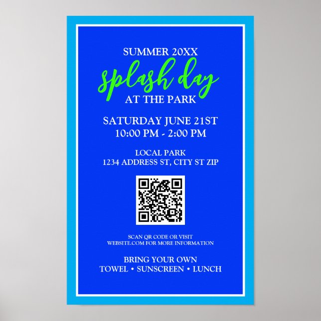 Sommerspuktag im Park | Outdoorereignis Poster (Vorne)