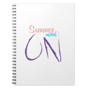 Sommerstimmung auf Notebook Notizblock