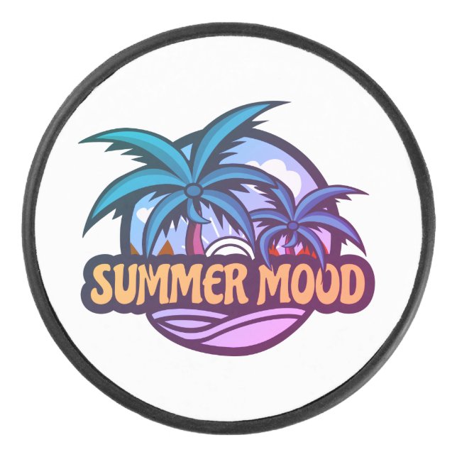 Sommerstimmung Eishockey Puck (Vorderseite)