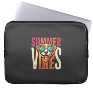 Sommerstimmung Hunde-Sonnenbrille Laptopschutzhülle
