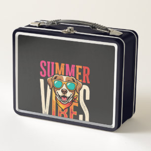Sommerstimmung Hunde-Sonnenbrille Metall Brotdose