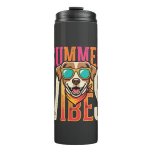 Sommerstimmung Hunde-Sonnenbrille Thermosbecher