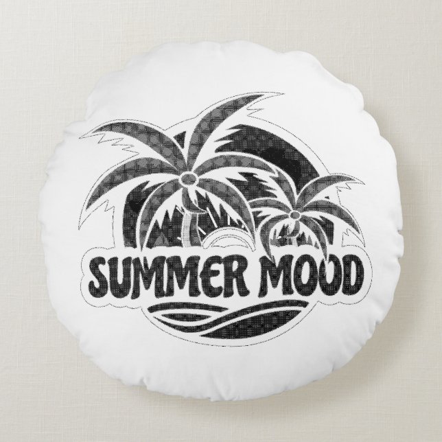 Sommerstimmung Rundes Kissen (Vorderseite)