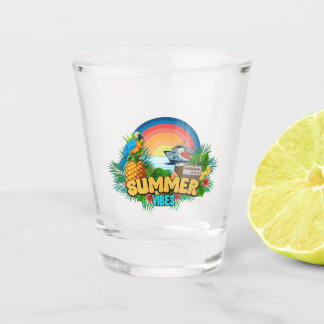 Sommerstimmung Strandparty Schnapsglas