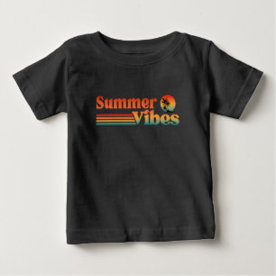 SOMMERSTIMMUNG VINTAGE SONNENUNTERGANG URLaub Baby T-shirt