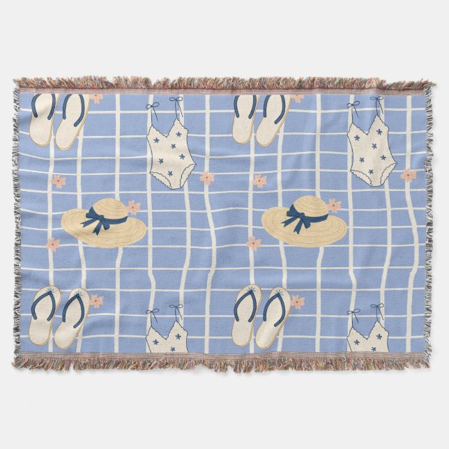 Sommerstrand Essentials Muster (1) Decke (Vorderseite)