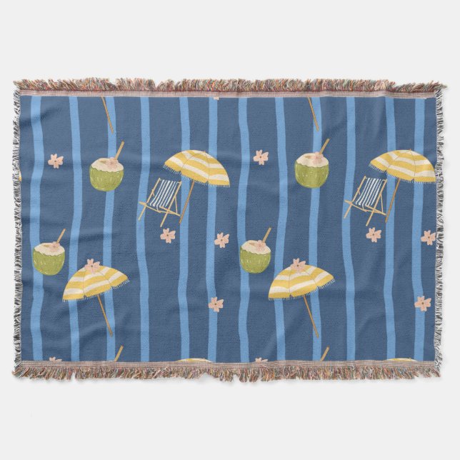 Sommerstrand Essentials Muster (2) Decke (Vorderseite)