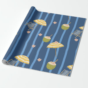 Sommerstrand Essentials Muster (2) Geschenkpapier