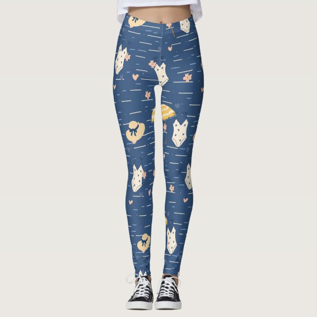 Sommerstrand Essentials Muster (5) Leggings (Vorderseite)