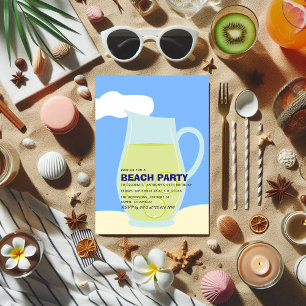 Sommerstrand Geburtstagsparty Einladung